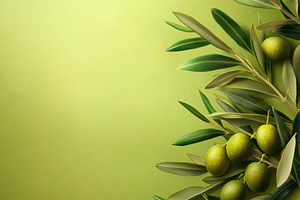 Fresh olive oil displayed on a green, a Photo by Pavel_design