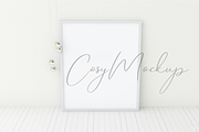 White photo frame mockup, a Print Template by RivusArt (Thumbnail 1 of 3)