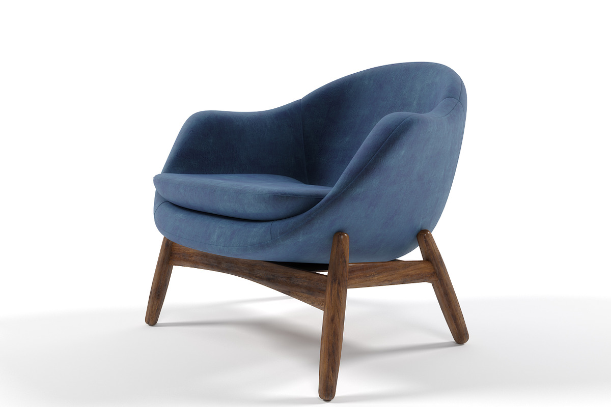Rare lounge armchair Kofod Larsen, a Furniture 3D Model by inDahouze (Photo 3 of 7)