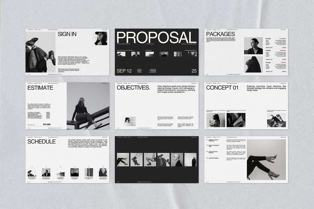 Modern Brand Strategy Proposal Deck, a Presentation Template by Prapti Design (Photo 10 of 10)