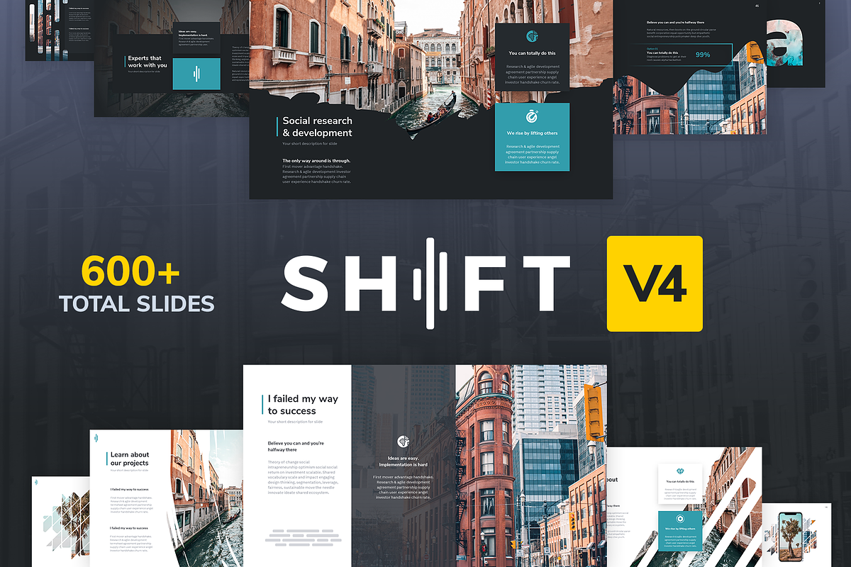 Shift Powerpoint Bundle, a Presentation Template by Reshapely (Photo 2 of 5)