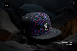 Snapback Cap Mockup Set v.5