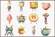Quirky Bizarre Character Clipart, an Illustration by Sublimation Artist (Thumbnail 3 of 6)
