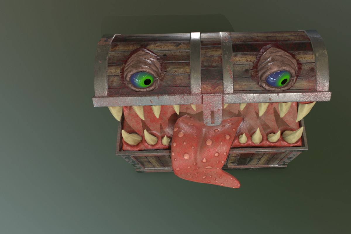 Monster chest PBR, a Characters & Person 3D Model by en3my71 (Photo 3 of 11)