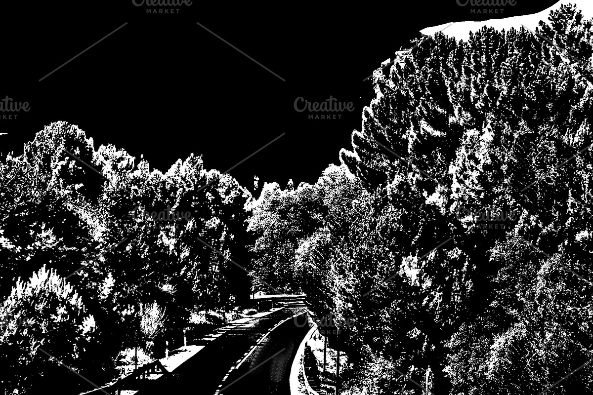 Mountain highway graphic, a Background Graphic by DanFLCreativo
