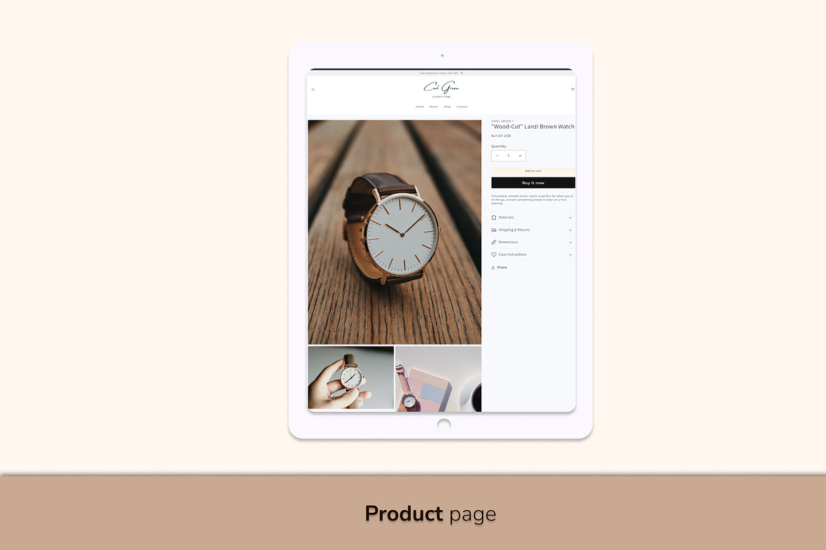 Cool Green Shopify 2.0 Theme, a HTML Template by Zqdo (Photo 6 of 9)