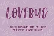 Lovebug Hearts Font Trio, a Symbol Font by Jordyn Alison Designs (Thumbnail 1 of 12)