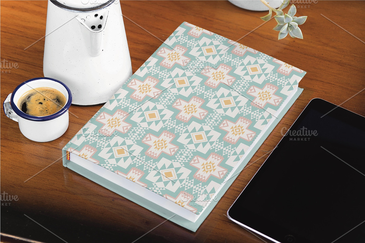 Pastel Southwestern Tribal Pattern, a Pattern Graphic by PPEthnicDecorPattern (Photo 6 of 10)