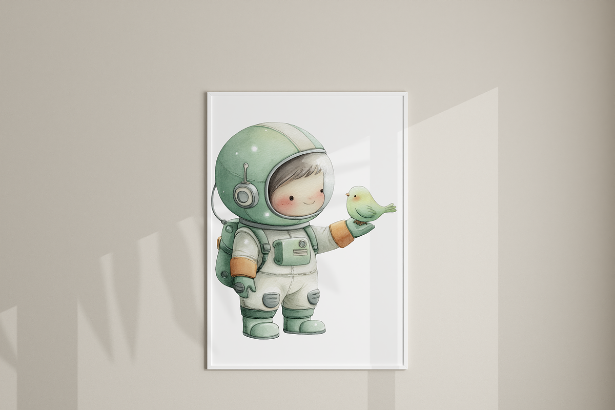 50 Kawaii Astronaut Clipart, a Decorative Illustration by Pati Charm Studio (Photo 8 of 9)