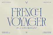 French Voyager - Chic Ligature Serif, a Serif Font by SilverStag Type Foundry (Thumbnail 23 of 23)