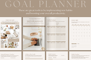 Goal Planner Workbook, Vision Board