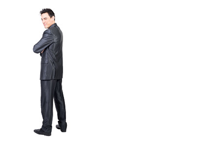 Positive businessman looking at, a Business Photo by Iván Moreno STOCK PHOTO
