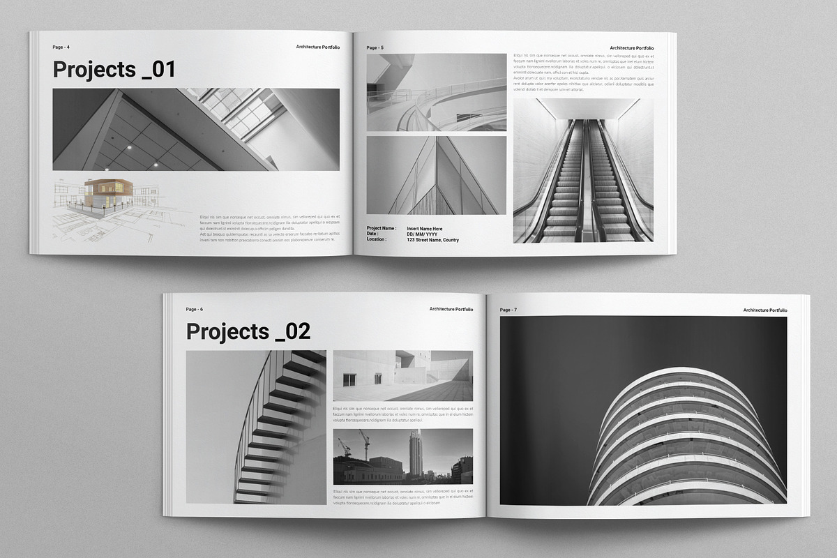 Architecture Portfolio Landscape, a Brochure Template by E-Type (Photo 3 of 8)