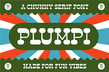 Plumpi - A Chunky 60s Serif Font