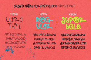 KIDDIN BOLD FONT