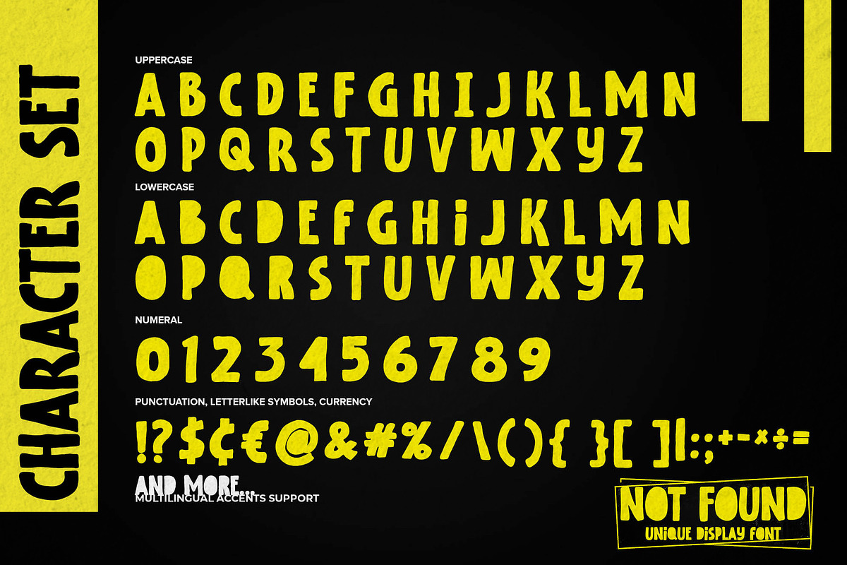Not Found - Unique Display Font, a Font by Gassstype (Photo 8 of 8)