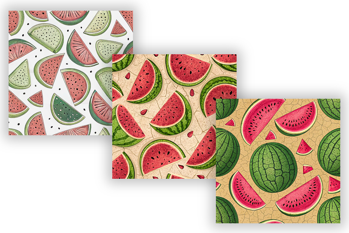 Juicy Watermelon Seamless Pattern, a Pattern Graphic by FloridPrintables (Photo 4 of 7)