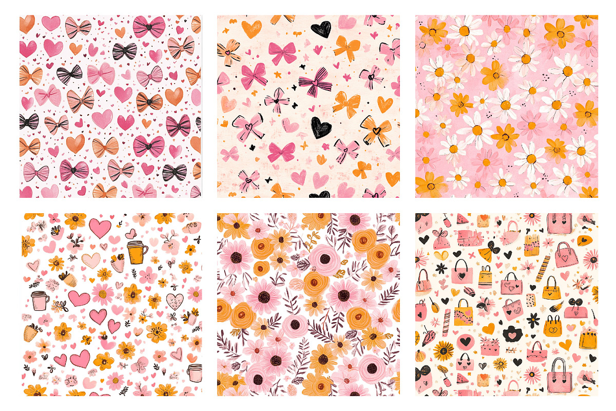 Mother's Day Digital Papers, an Illustration by SinaCreation (Photo 4 of 5)