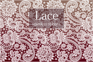 Lace seamless ribbons.