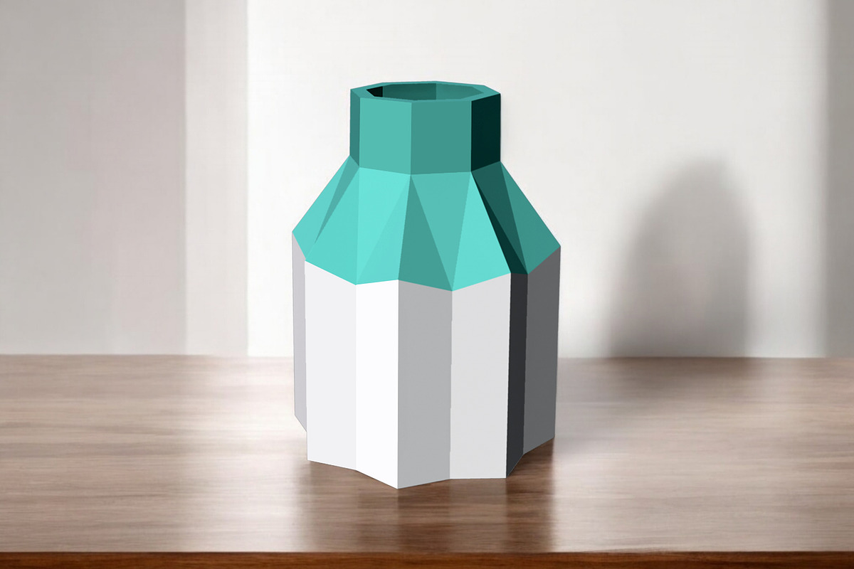 Fluted Vase - 3d papercraft, a Print Template by PAPER amaze (Photo 2 of 5)