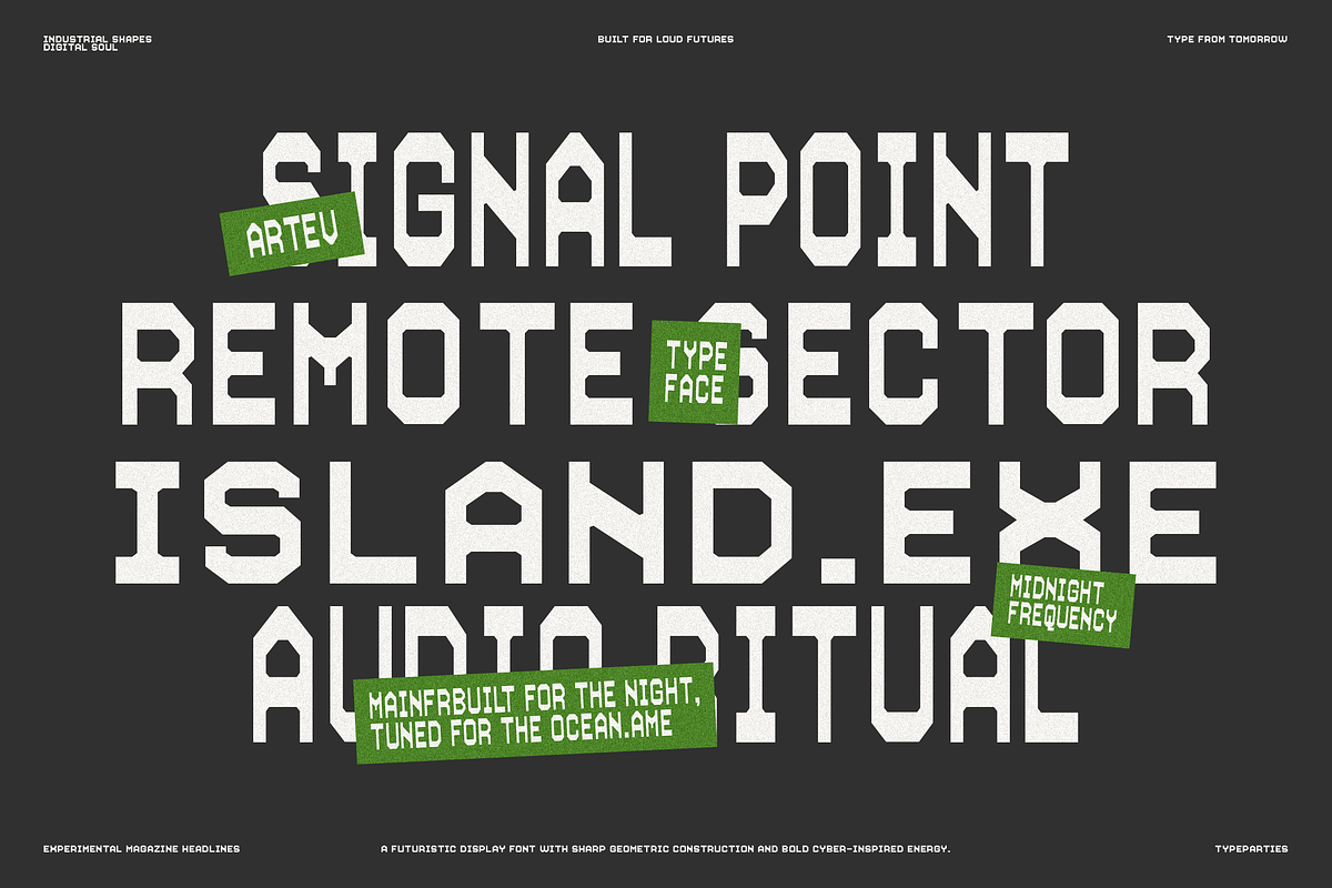 Artev - Geometric Sans Serif Font, a Sans Serif Font by Typeparties (Photo 10 of 11)