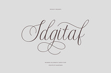 Idgitaf | Calligraphy Script Font