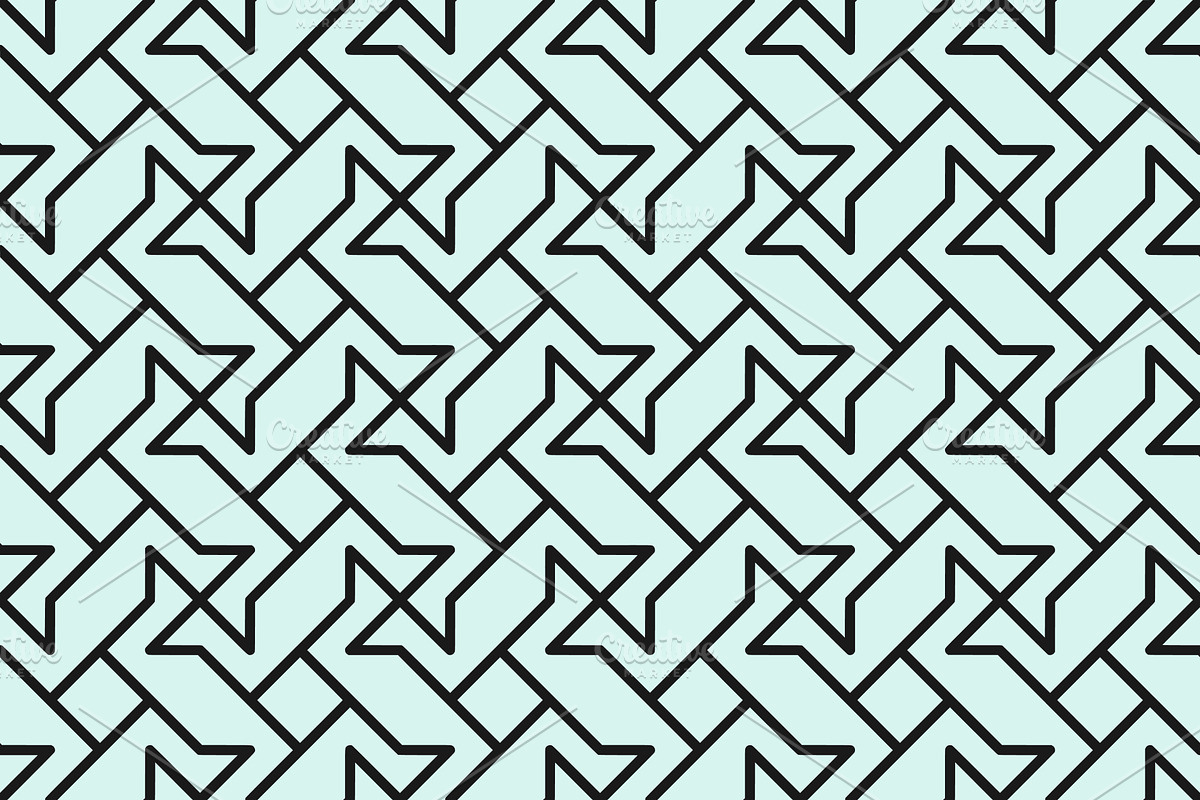 Seamless line pattern vectors, a Pattern Graphic by Neopat (Photo 8 of 9)