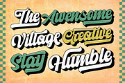 Letter Vintage, a Script Font by Letter Fresh (Thumbnail 2 of 8)