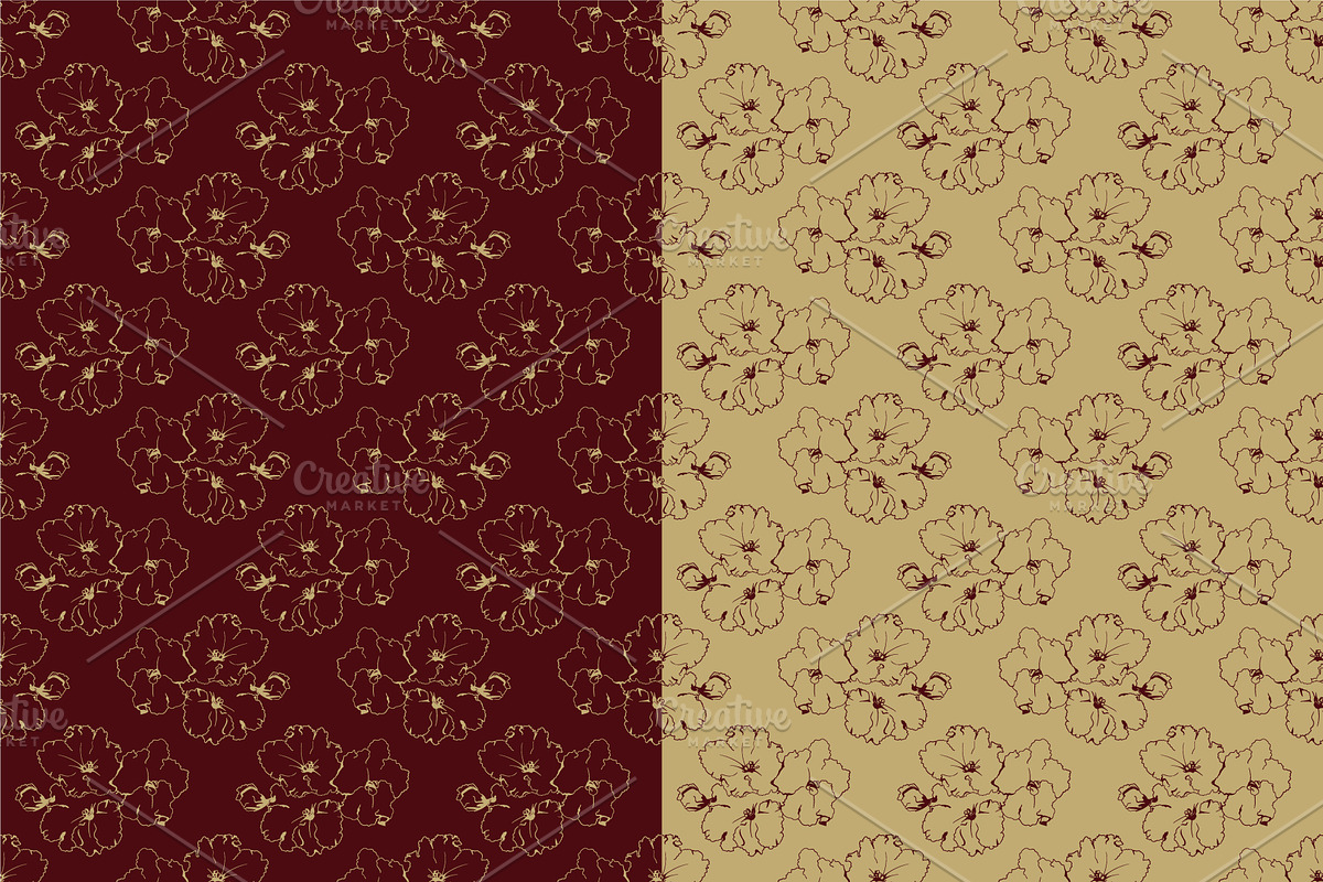 Floral & Flowers Seamless Pattern, a Pattern Graphic by Plaid4You (Photo 2 of 15)