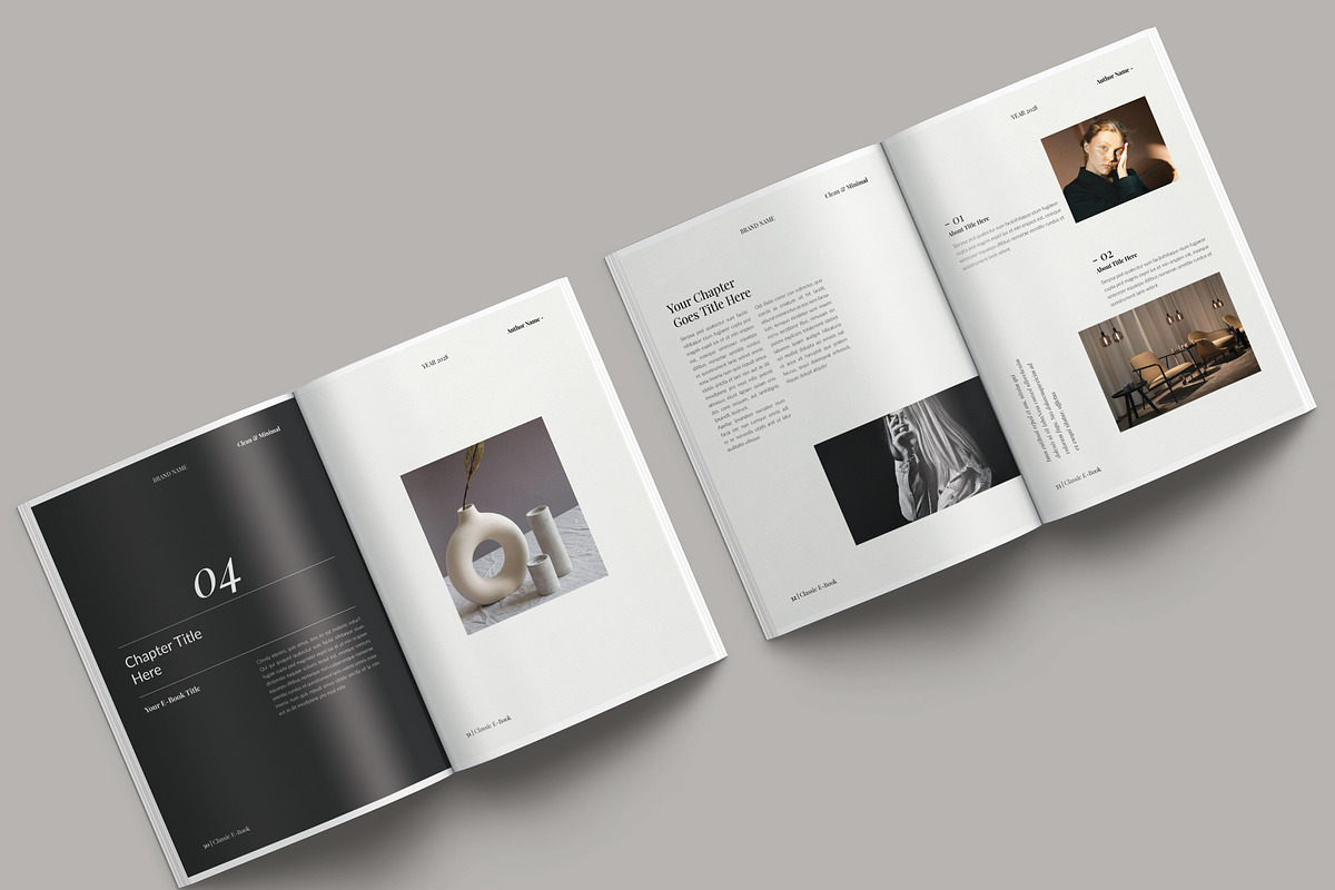 Classic E-book Design Template, a Magazine Template by NorthPeak (Photo 11 of 16)