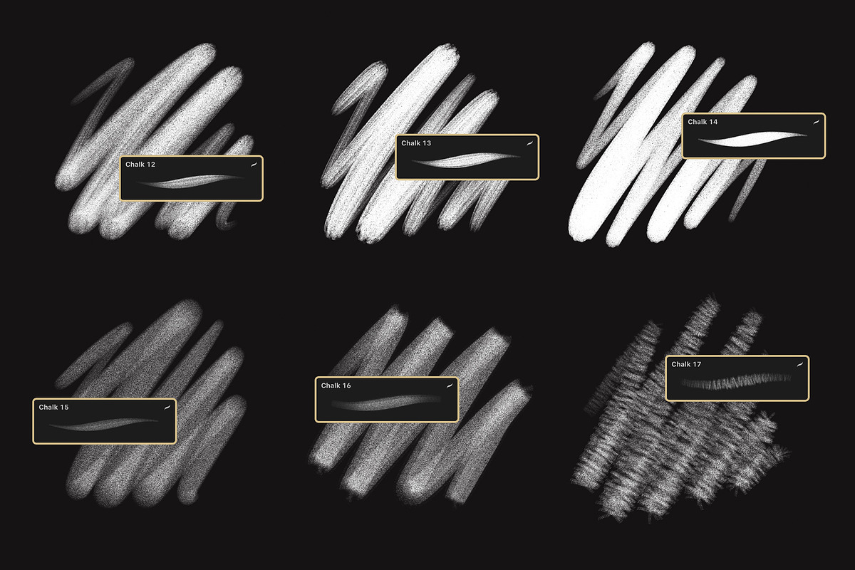 Chalk Procreate Brushes, a Brush Add-On by Andrew Skoch Design (Photo 6 of 9)