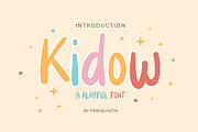 Kidow - Playful Font, a Handwritten Font by Fikry Alfatih (Thumbnail 1 of 8)