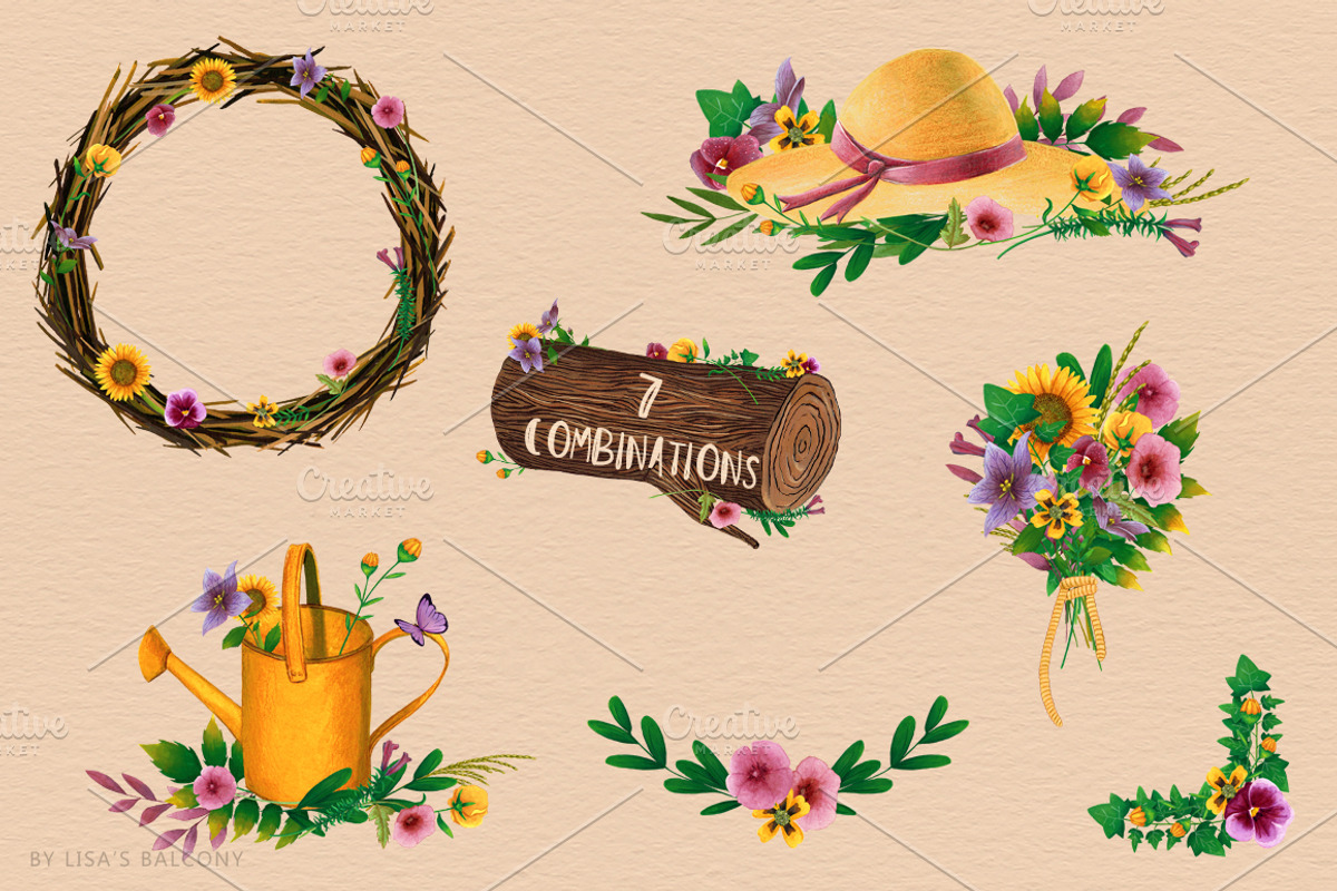 Wedding Flowers - Secret Garden, a Decorative Illustration by Lisa's Balcony (Photo 3 of 14)