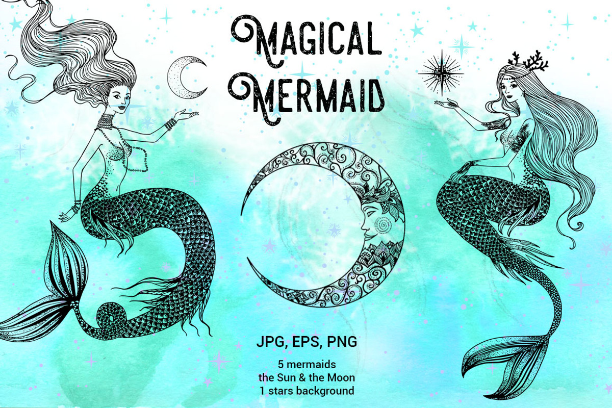 Magical Mermaid, a Decorative Illustration by Anastasia (Photo 2 of 5)