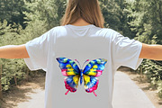 Watercolor Butterfly Clipart, an Animal Illustration by Digital Artistic99 (Thumbnail 7 of 11)