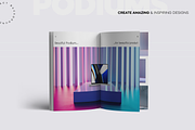Futuristic Gradient Podiums Set, a Background Graphic by Lumeno (Thumbnail 5 of 5)