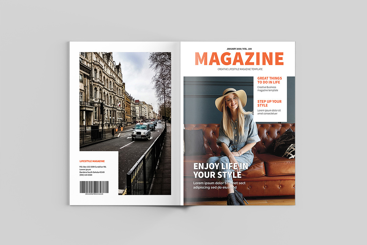 Lifestyle Magazine Template, a Magazine Template by xtratimebd (Photo 9 of 9)