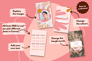 Boho Canva Instagram Story Templates, a Social Media Template by Kurly Creative (Thumbnail 4 of 11)
