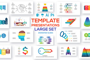 Large Set Animated Template