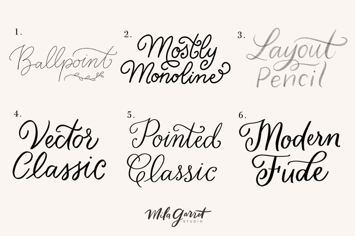 Procreate Lettering Brushes Classic preview 4