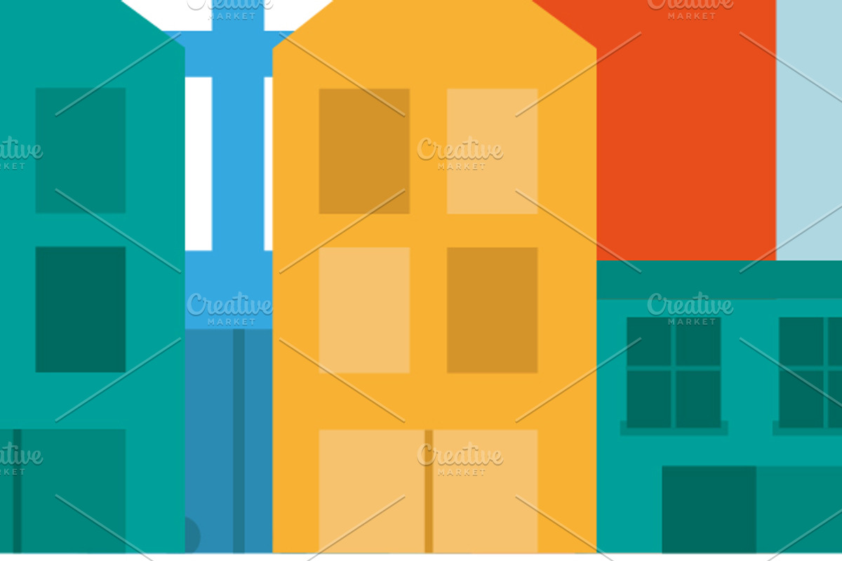 Geometric City Vectors, an Illustration by SUBCUTANEO STORE (Photo 3 of 5)