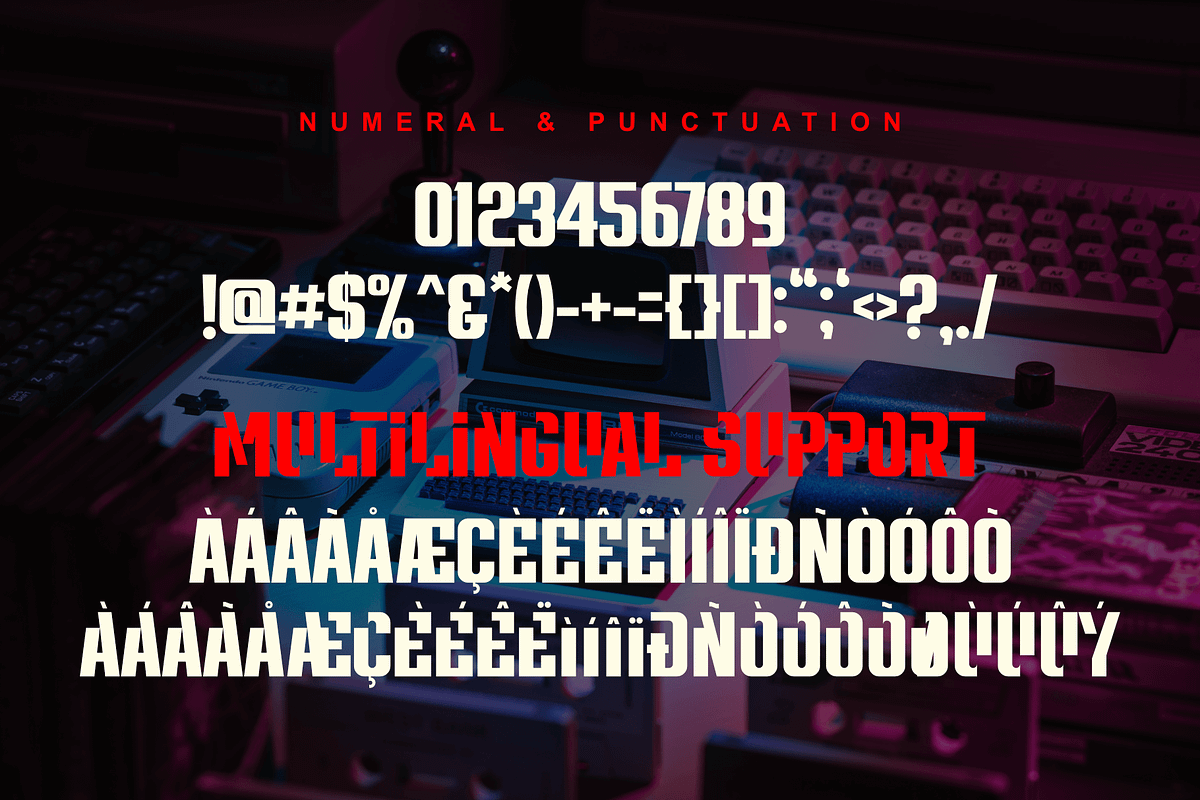 Untrouble - Elegant Futuristic, a Font by Dumadistyle (Photo 3 of 6)