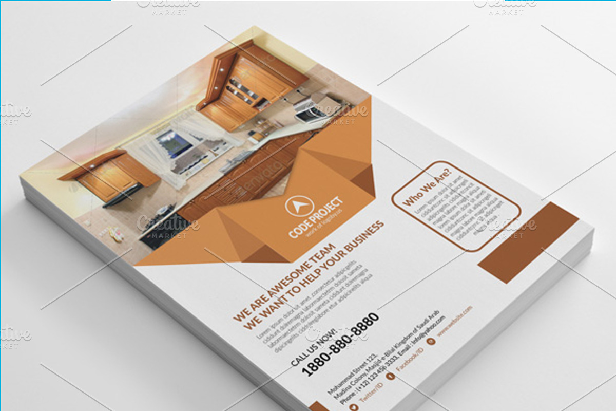 Code Projects Flyers Template Design, a Flyer Template by shujaktk