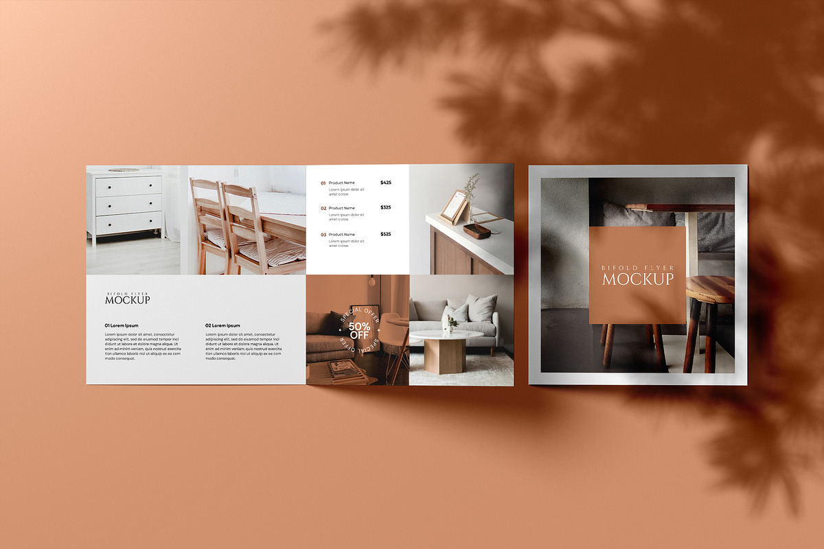 Square Bifold Brochure Mockup, a Books & Magazine Mockup by Mockup Supper (Photo 10 of 13)