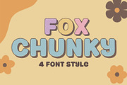 Fox Chunky : 4 Font Style, a Handwritten Font by Fox7 By Rattana (Thumbnail 1 of 13)