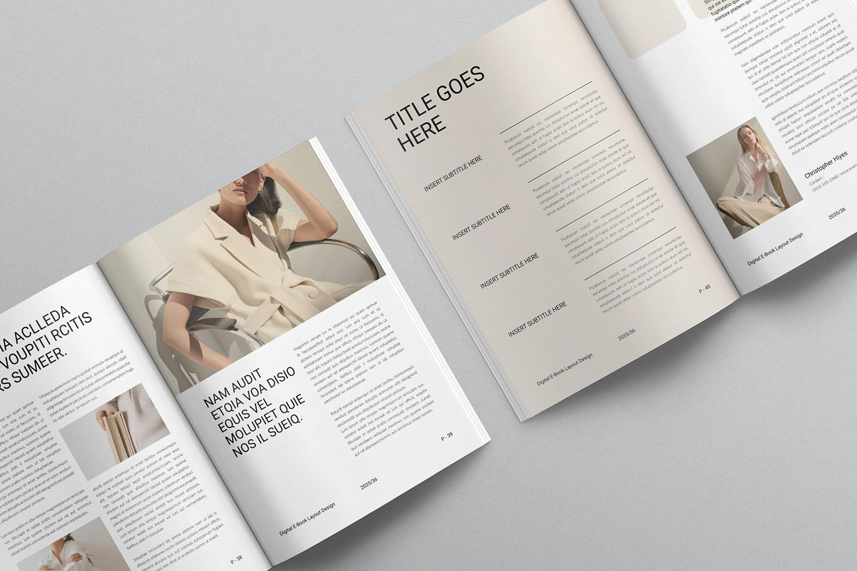 Digital E-Book Layout Design | Canva, a Magazine Template by DesignCrest (Photo 12 of 19)