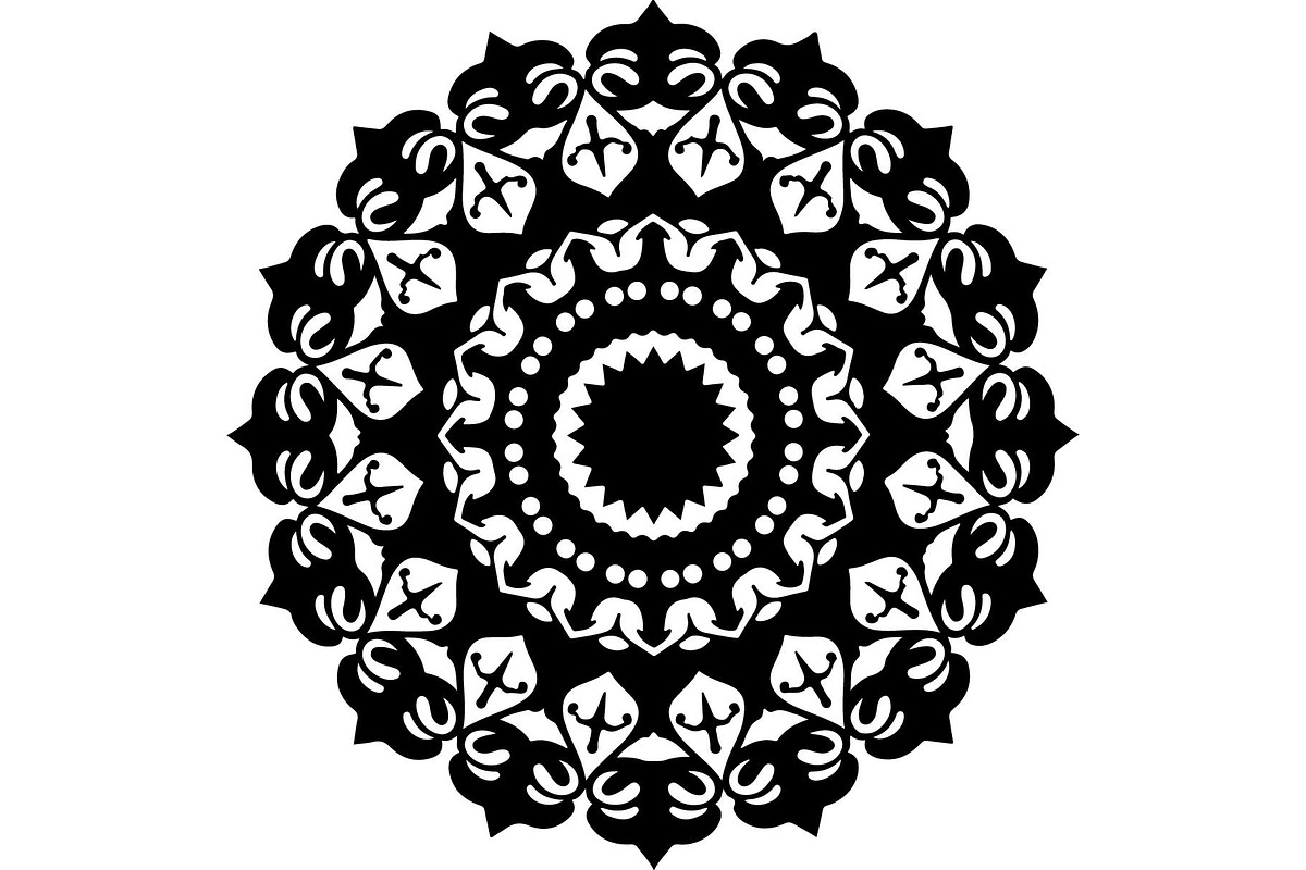 Ornate Black Mandala Designs Set, an Object Graphic by jahid234 (Photo 10 of 10)