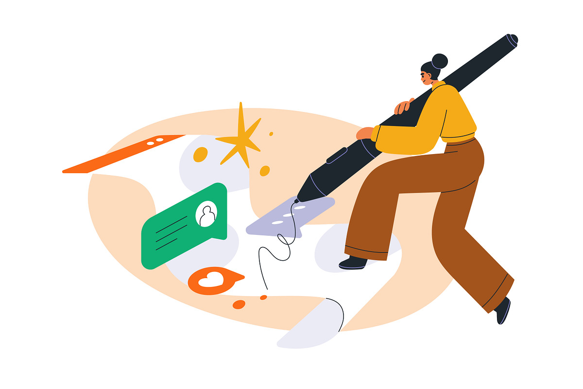 Digital content creators concept set, a Person Illustration by Good Studio (Photo 7 of 14)