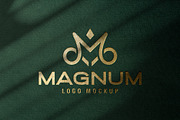 Gold Foil Logo Mockup Green Paper, a Product Mockup by Smart Works (Thumbnail 3 of 3)