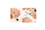 Crane birds & Peony Flower Pattern, a Pattern Graphic by marukopum (Thumbnail 2 of 3)